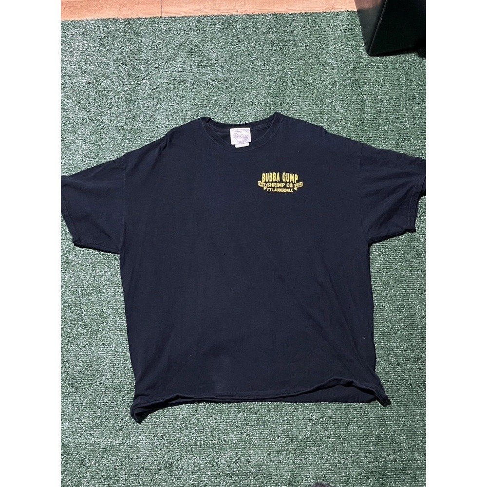 Vintage Boxy Bubba Gump Shrimp Co T-Shirt – Navy – Size Large